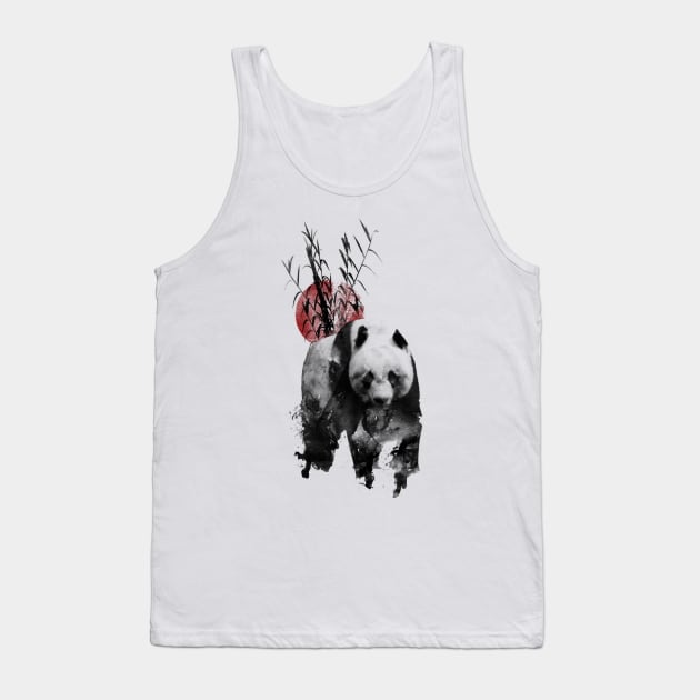 Rising Sun Panda Tank Top by ruifaria